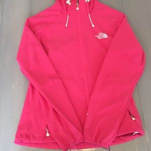 Pink North Face soft shell